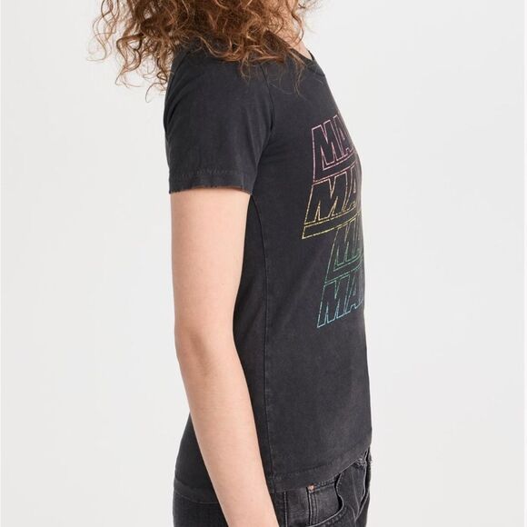 NWT Marant Etoile Logo-Print Cotton-Jersey T-Shirt - Gray Large $ 220.00 - Picture 6 of 9